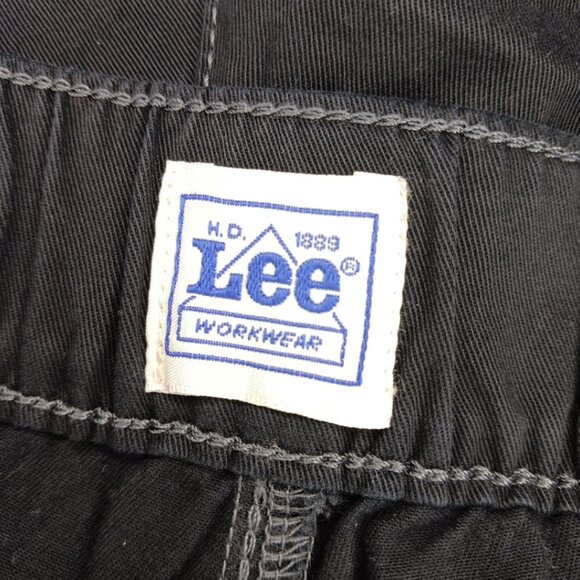 Lee Womens Size 16 M Shorts Black Utility Lux Comfort Flex Waist High Rise - Picture 8 of 14